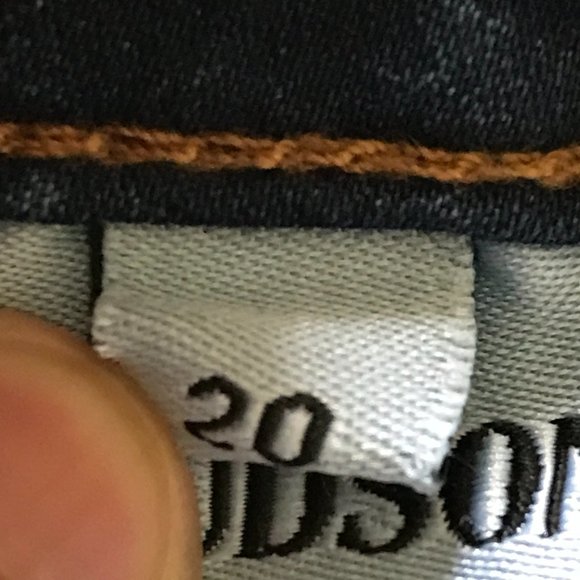 Hudson Jeans Women Size 20 Blue Denim Mid Rise Stretch Dark Wash Knit Shaping - Picture 4 of 10